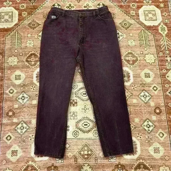 Wrangler for Women Vintage 80s Purple High Waisted Jeans - Picture 3 of 6
